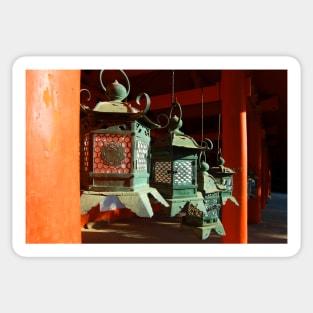 Shrine Lanterns Sticker